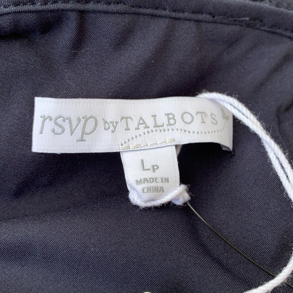 RSVP by Talbots Navy Eyelet Lace Bell Sleeve Top - Picture 13 of 14